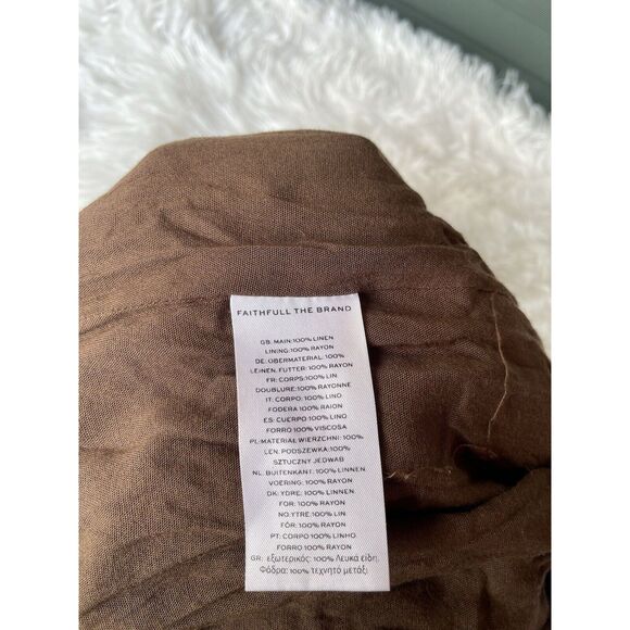 Faithfull the Brand Brown Midi Dress - Picture 9 of 13